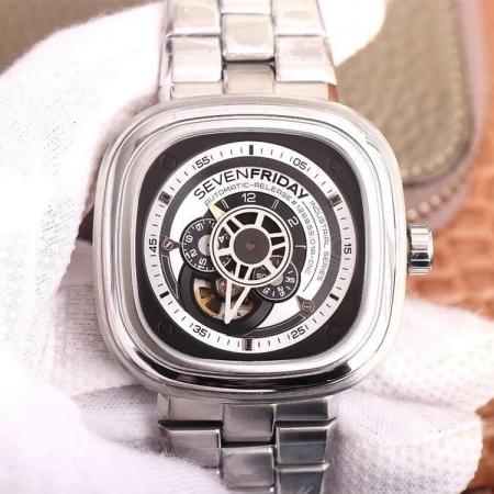 SV厂手表七个星期五,自动机械男士精钢腕表,市场最高版本