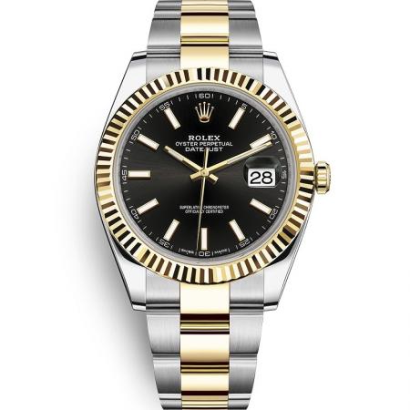 WWF厂手表劳力士日志型系列m126333-0013男士自动机械手表,18k间金