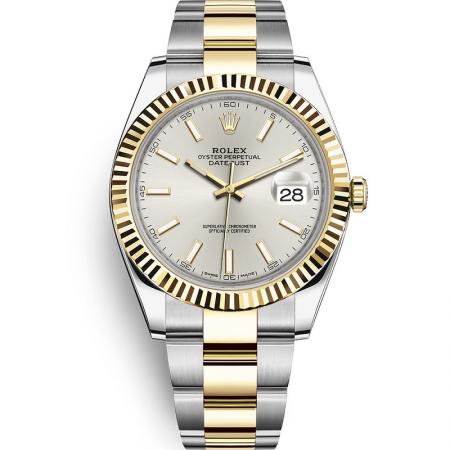 WWF厂手表劳力士日志型系列m126333-0001男士自动机械手表,18k间金