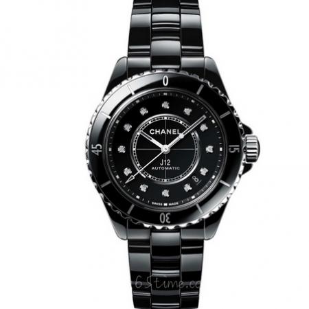 BV厂复刻香奈儿全新J12黑色陶瓷H5702男士机械手表