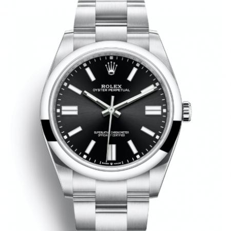 GS厂劳力士蚝式恒动型黑色表盘124300-0002搭载海鸥2824机芯41mm男手表