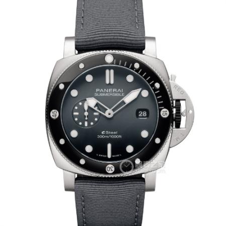 SBF�S沛�{海��行系列PAM01288碳灰色�P搭�dP.9000自��C芯44mm男士手表