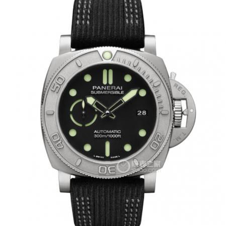 VS厂沛纳海潜行系列PAM00984黑面搭载Cal.P.9010自动机械机芯47mm男士手表