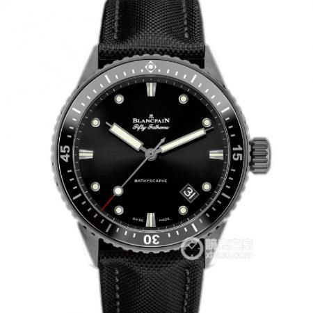 ZF厂宝珀五十寻系列5000-0130-B52A黑面搭载Cal.1315机芯43MM男士手表