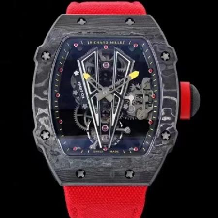 RM厂理查德米勒男士系列RM27-03红色表带钛金属超轻陀飞轮男士机械手表